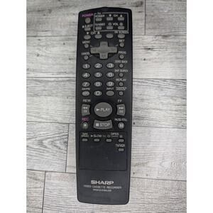 Sharp Remote Control RRMCG1236AJSB TV VCR Tested Working